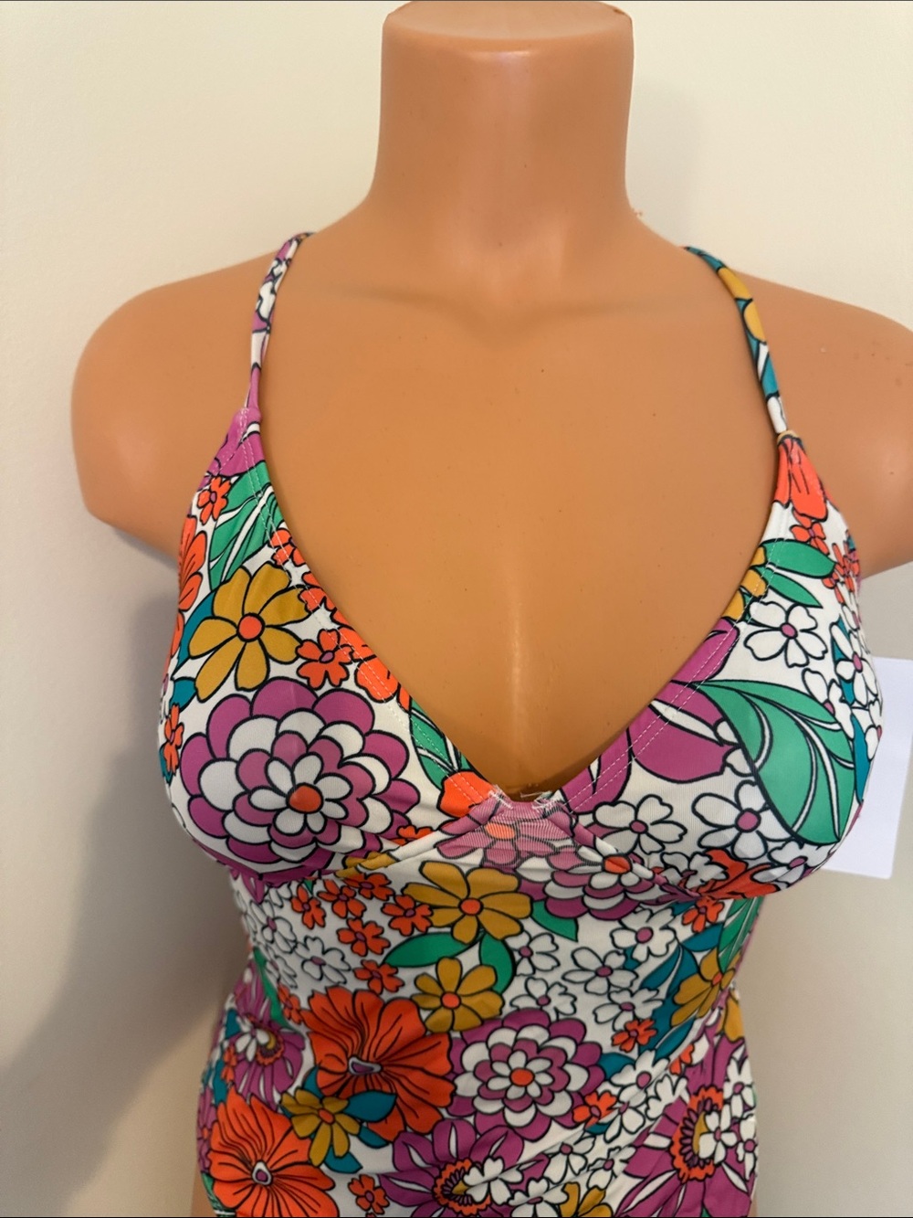 Hurley Size Small Floral One-Piece Swimsuit Floral Multicolor Style = Hurn30052 - Picture 2 of 11